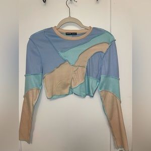 long sleep cropped tank